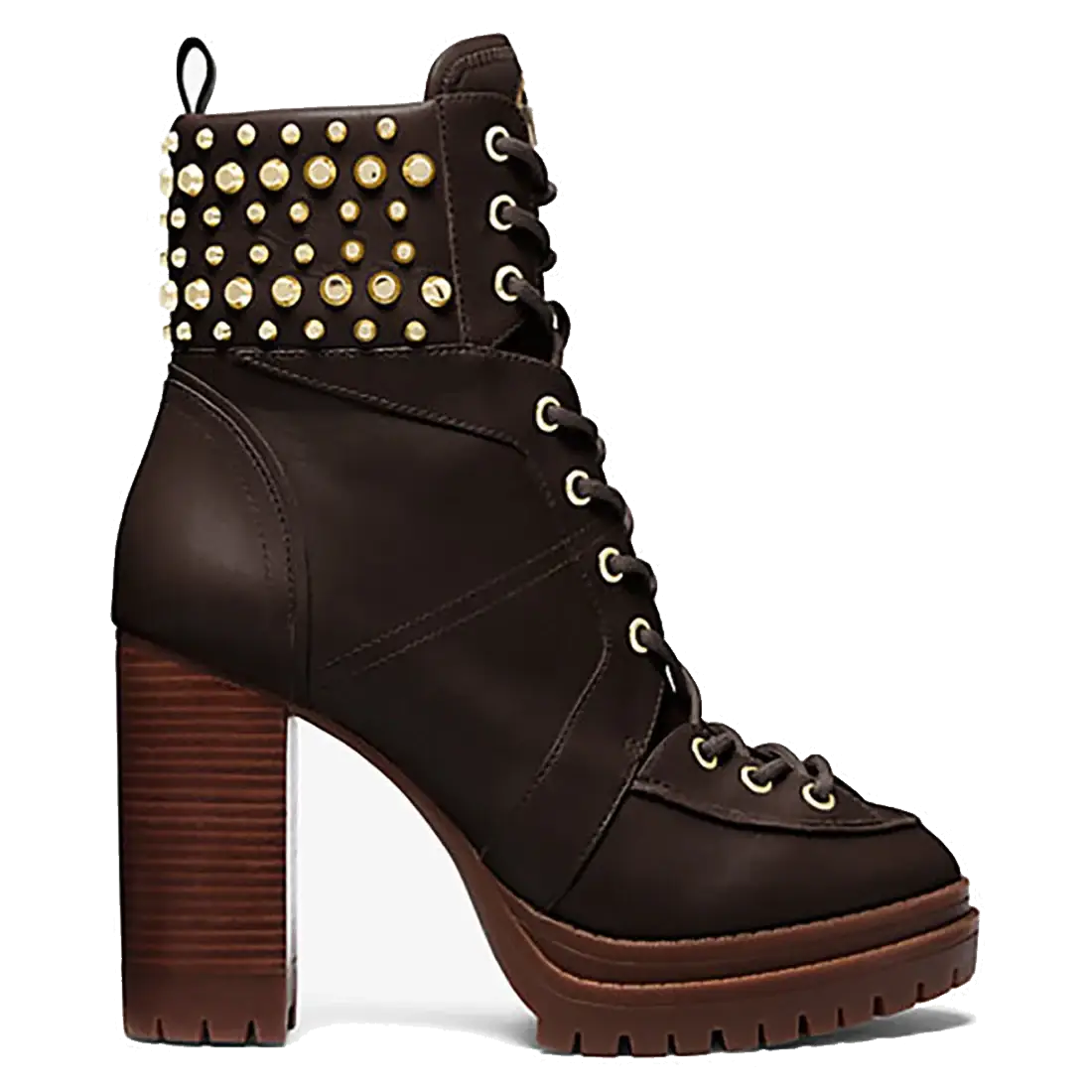Bottines en Cuir Yvonne chocolat - Talon 10.2 cm